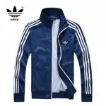 homme adidas vestes nouvelles promotions exquis mode casual bleu blanc